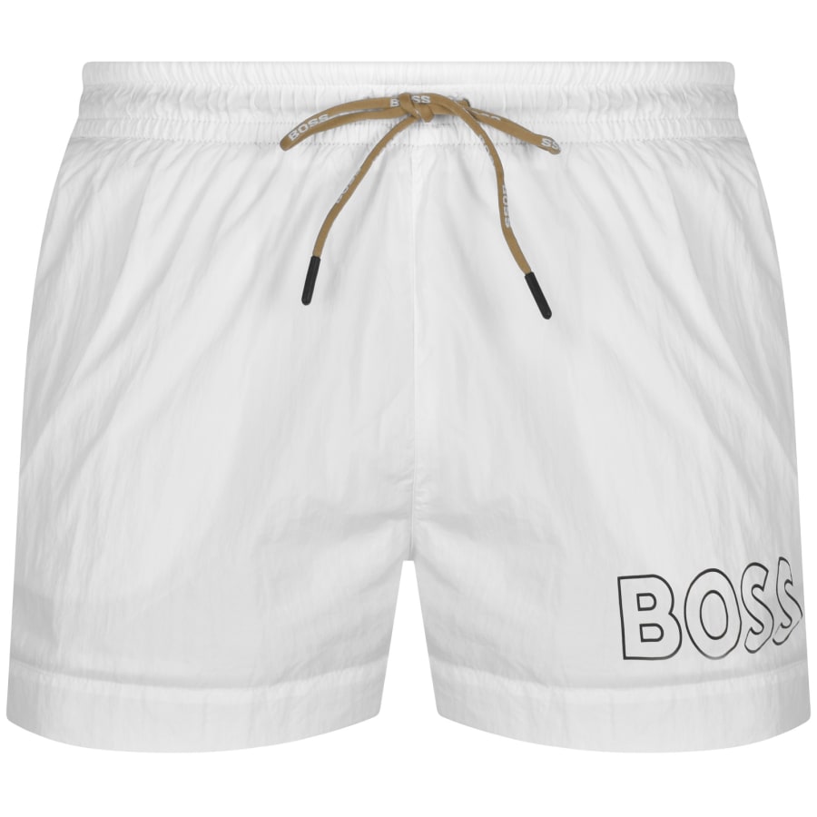 White boss swim shorts cheap